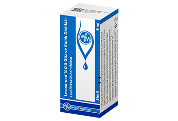 LEVOXIMED %0,5 GOZ VE KULAK DAMLASI, COZELTI (5 ML, 1 SISE)